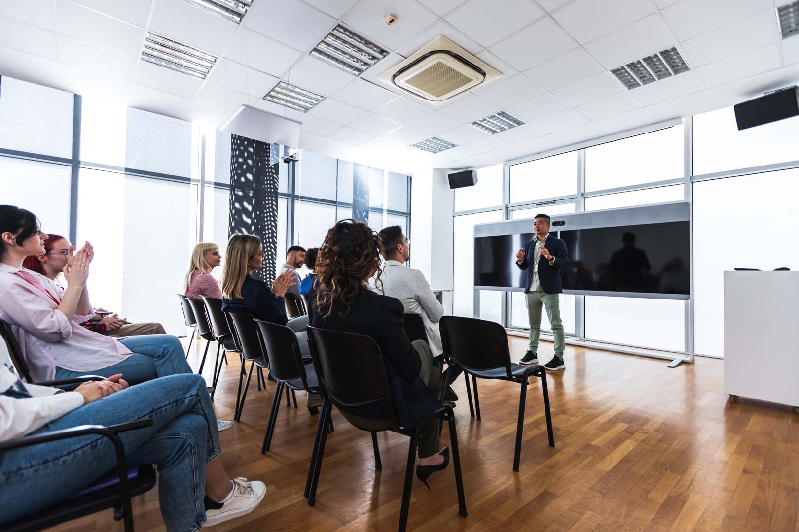 Person attending a training